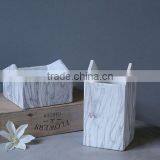 Desk Accessory Marble Effect Pen Holder , Hand Made Concrete Tape Dispenser thumbnail-1