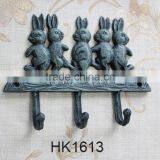 Cast Iron Rabbit Hook thumbnail-1