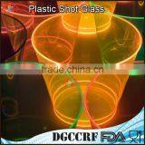 NBRSC Hard Plastic Shot Glasses Cup, 2oz. Shooter Tumblers Party Cups in Neon Colors thumbnail-6