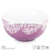 New Products Wholesale Silk Screen Flower Ceramics Cereal Bowl thumbnail-4