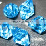 Clear 8-10mm Sky-blue Faced Loose Crystal Beads thumbnail-1