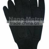 NMSAFETY Brown Jersey Gloves With Pvc Dots Hand Job Gloves, Knit Wrist