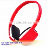 2015 guangdong new colourful cheap sport stereo headphone wholesale for importer fom china ICTI supplier