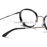 New 2016 Metal Leg Frames Fashionable Retro Glass Frame Flat Lens Can Match Myopia Glasses thumbnail-5