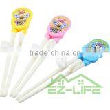 Korean Baby Flatware Sets Plastic Training Chopsticks and Stainless Steel Spoon thumbnail-2