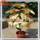 Made in Competative Artificial Poinsettia Flower and Good Quality Cheap Plastic Flower Pots Wholesale thumbnail-1