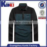 Top Brand Tight Muscle Long Sleeve Polo t Shirts for Men thumbnail-1