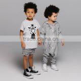 Stylish Hippie Clothes Baby Zebra Pattern Hooded Harem Romper thumbnail-2