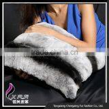 CX-D-103 Excellent Decorative Rex Rabbit Fur Cushion Covers thumbnail-3