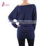 Women's Long Sleeve Basic Tunic Top, High Fashion Womens Clothing Ladies Garment thumbnail-3