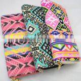 Lady New Cotton Canvas Diversity Print Geometrica Hot Wallet thumbnail-1