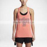 MGOO Hot Sale Girls Sleeveless Women Fashion Dri Fit Tank Top Low Neck Sport T Shirt thumbnail-3