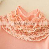 Beautiful Baby Tops Pink Lace Neck Design Blouse Kid Girl Clothing Baby Winter Girl T-shirt Kid Clothing Sales thumbnail-3