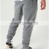 Mens Grey Tapered Gym Jogger Pants Polyester Cotton Fleece Black Fitness Sweatpants Navy Blue Fitted Joggers thumbnail-5