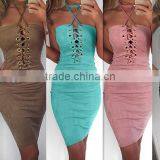 Zm50384b New Style Women Sexy Dress Hot Sale Women Clothing thumbnail-1