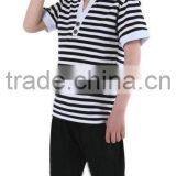 Kids Zebra Striped Polo Shirt Children Clothing thumbnail-1