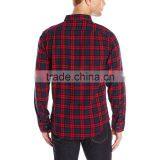 2015 China Custom Wholesale Shirt Red Flannel Shirt With Longsleeve thumbnail-4