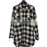 Bulk Wholesale 22 Colors Girl's Plaid Flannel Shirt Female Long-sleeved Plaid Shirt thumbnail-5