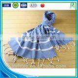 New Design Custom Cooling Navy Blue Beach Towel With Tassel thumbnail-4