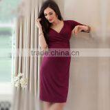 China Wholesale Maternity Clothes New Arrival Modern Maternity Dress thumbnail-2