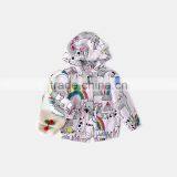 S60596B Baby Girls Rainbow Wind Hooded Jacket thumbnail-1