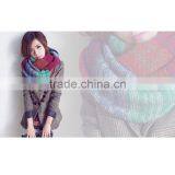 Moq.1pc High Quality 5 Color Choice Fashion Stitching Neckwear Lovely Magic Muffler Scarves thumbnail-5