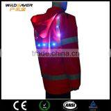 Led Safety Reflective Red Security Uniform/photographer Vest Jacket thumbnail-2