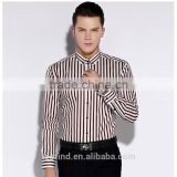 Alibaba China supplier customise classic men's formal striped shirt in bulk