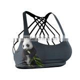 Panda Sports Bra With Multiple Stripes thumbnail-1