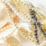 Popular and Premium Gold Colored Metallic Beads for Jewelry use , also other shapes available