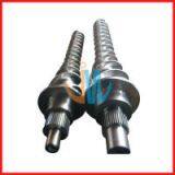 Single screw and barrel for rubber machine