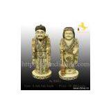 Bone Craft Pair Man Carvings thumbnail-1