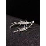 NEFFLY Jewelry 2016 New Arrival 925 Sterling Silver European Fashion Diamond Earrings STAR Shape For Women Free Shipping thumbnail-1