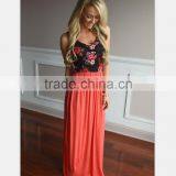 Summer Women Sleeveless Stretch Dresses Mommy and Me Maxi Dress thumbnail-1