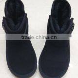 Men,girl,baby,genuine Leather Ankel Buckle Snow Boots