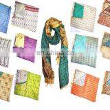 12 Pieces Mix Lot Whole Sale Multi Patch Work Kantha Scarves Designer Girl"s Beautiful Scarf thumbnail-1