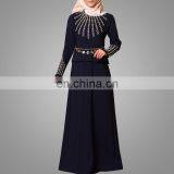 High Fashion Embroidery Baju Kurung Popular Baju Melayu Modern Beads Malaysia Suit Jubah Online thumbnail-2