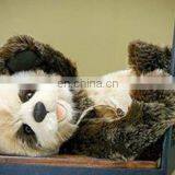 Handmade Realistic Movable Smile Panda Plush Stuff Toys Wild Life thumbnail-2