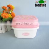 Baby Cute Design Two-side Locking Wholesale Plastic Food Packing Bento Box Leakproof With Lid And Spoon Inside