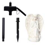 European Style Retro Resin Solar Simulation Angel Garden to Insert Small Night Light Garden Crafts Place thumbnail-5