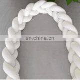 Wholesale Baby Safe Bumper Knot Pillow Mixed Colors Chunky Knit Baby Bedding Cradle Bumper thumbnail-4