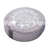 Large Round Velvet Meditation Pillow Premium Yoga Pillow Buckwheat Meditation Cushions thumbnail-1