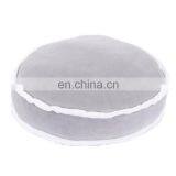 Cheap Wholesale Grey Plush Decoration Pillows Round Cake Stuffed Chair Pad Round Car Seat Cushion Pillow thumbnail-2