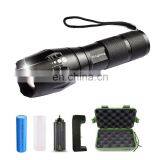 Potente Recargable Tactical Aluminium Alloy Flashlight 2000 Lumen Zoomable Xml T6 Led Linterna thumbnail-1