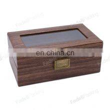 Hot- Selling Watch Case Display 3 Slots Wooden Watch Box Packaging With Lock thumbnail-5