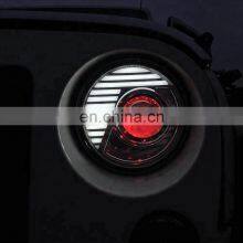 Daytime Running Light DRL for Jeep Turn Signal Light 7'' Round LED Headlight for JK