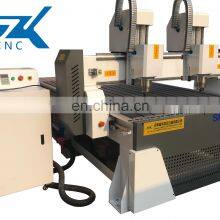 Strong Model T Shape Double Heads 1325 Wood CNC With 4 Axis Rotary 200mm Diameter DSP A18 Controller thumbnail-2