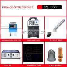 Portable Cnc Plasma Cutting Machine Flame and Portable Type Huayuan 200A Cutter Power Source thumbnail-3