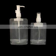 Custom Print Liquid Packaging Mylar Spray Refill Pouch Clear PET Stand up Plastic Spray Bottle for Clean thumbnail-2