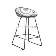 Ellis Gray Metal Wire Counter Stool thumbnail-4